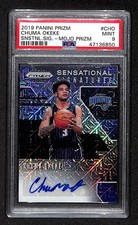 Chuma Okeke 2019 Panini Prizm Sensational Signature Mojo Auto PSA 9 BA204982