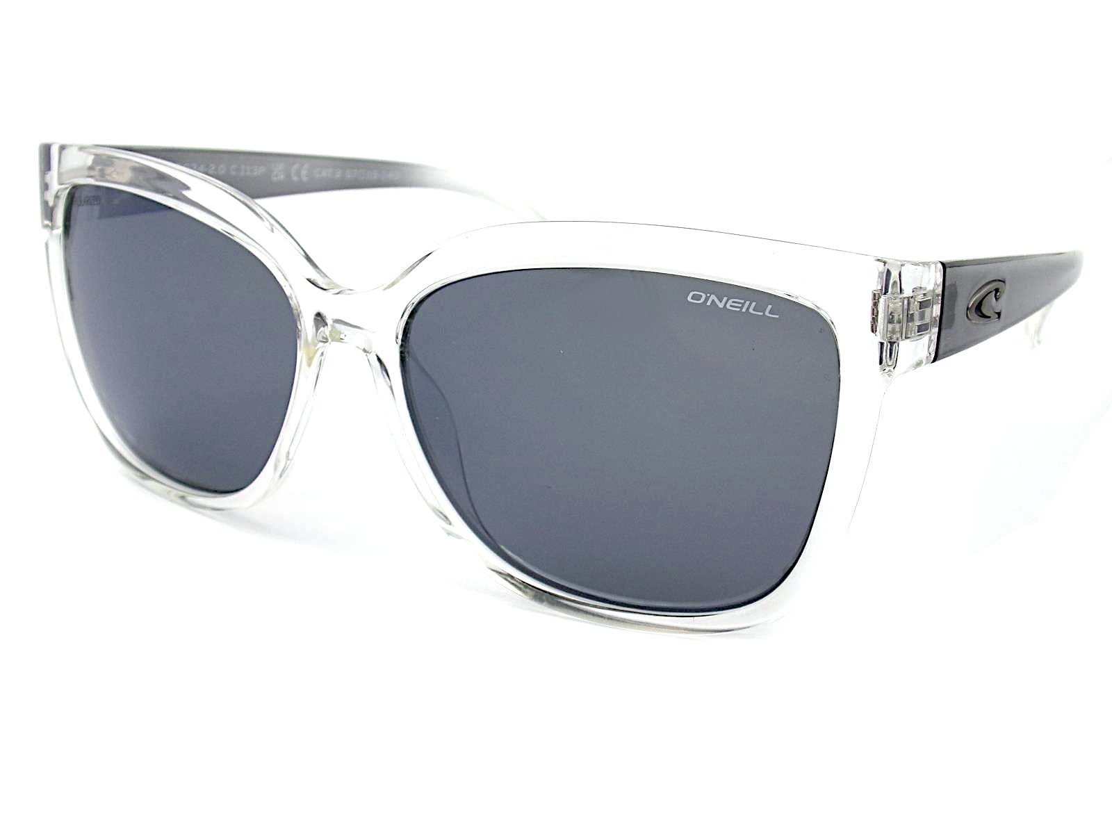 O'Neill Polarized Sunglasses 9034 2.0 Crystal Clear Smoke w/ Grey AR Lenses 113P