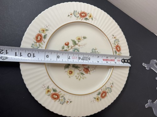 Lenox Temple Blossom~(1)~4 PIECE SET (Dinner Plate, Bread Plate, Cup & Saucer) - Picture 6 of 7