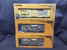 Vintage Lot (3) Lionel Spur O Joshua Lionel Cowen Jubiläumsbegleitwagen & Güterwagen
