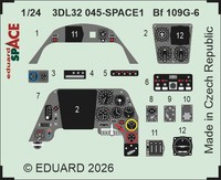 MW22 Eduard 3DL32045 Bf 109G-6 Space 1/24 3D Decal For Airfix