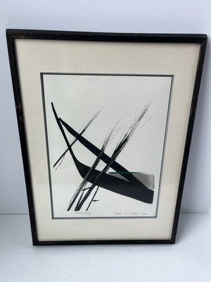 TOKO SHINODA ''Budding'' Lithograph Hand-colored Signed Framed 12/45 Limited Ed.