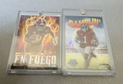 Jahmyr  Gibbs 2023 Select Draft Pick Panini Card (+ Bonus RC Cd)w Plastic Mold