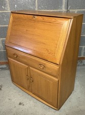 VERY  CLEAN MODERN  ERCOL WRITING BUREAU DESK/CABINET  -  DELIVERY AVAILABLE