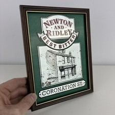 Coronation Street Newton & Ridley Best Bitter Framed Vintage Small Glass Mirror