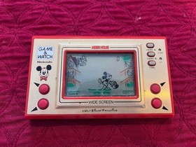 Nintendo Game & Watch Handheld Electronic Games Mickey Mouse & Popeye + Bag 