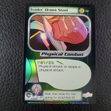 Trunks Draws Steel 92 Foil Trunks Saga DBZ Dragon Ball Z CCG TCG Score