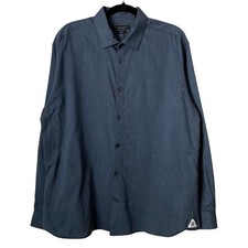 John Varvatos Shirt Men 16.5 32/33 Slim Fit Signature Tailored Preppy Star USA