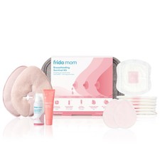 Frida Mom Breastfeeding Survival Kit with Nipple Cream, Lactation Breast Pads