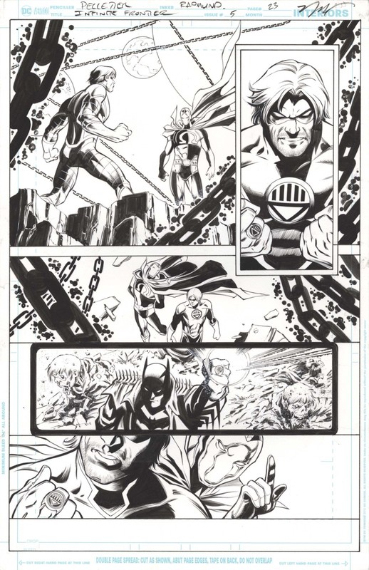 Pelletier INFINITE FRONTIER 5 pg 23 ARSENAL 1ST TIME AS OMEGA LANTERN ISSUE