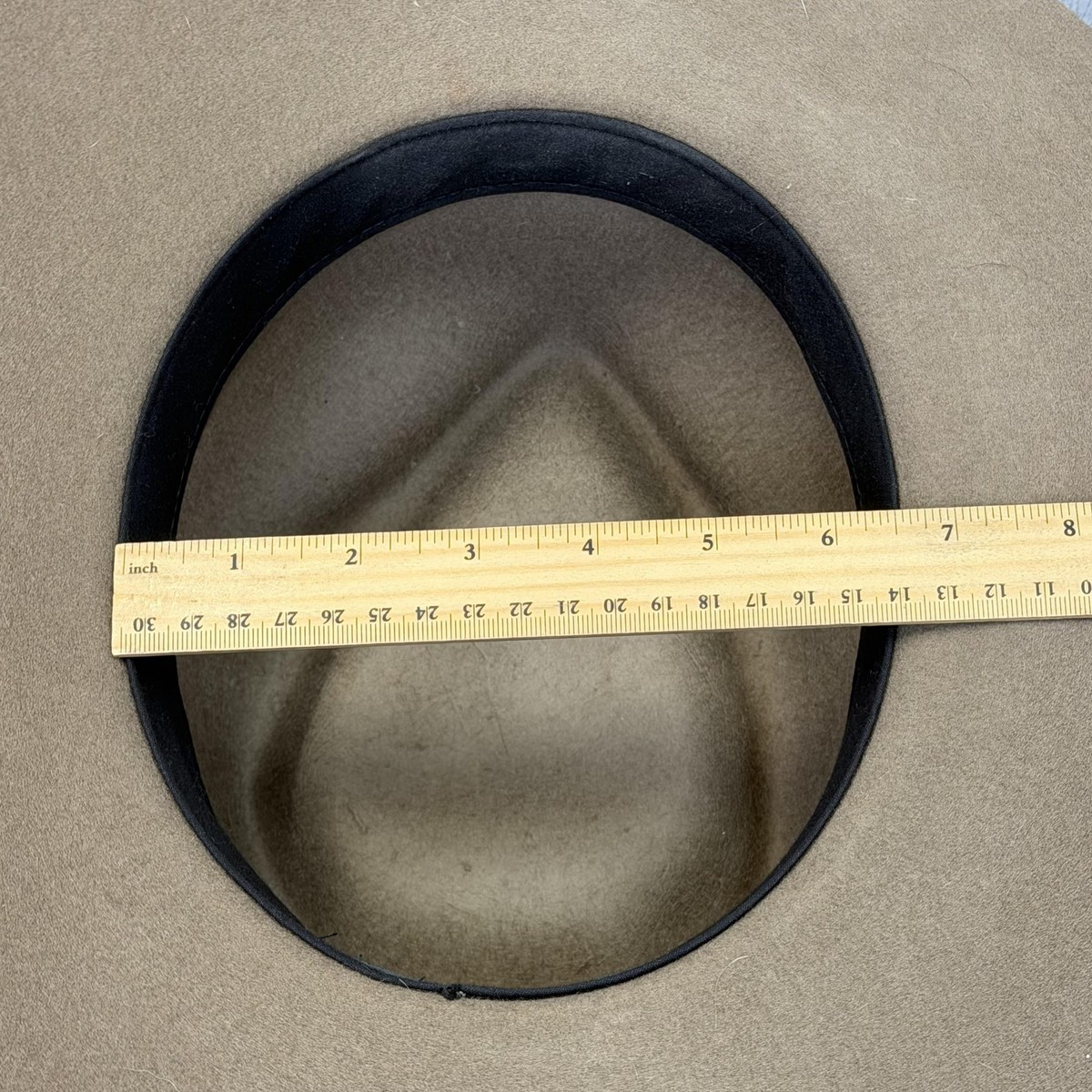 Janessa Leone Wool Hat Fedora Womens L Brown Wide Brim Suede Strap Accent OG Box Janessa Leone Wool Hat Fedora Womens L Brown | Mercari main image 4