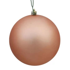 Vickerman N590658DMV Rose Gold Matte UV Resistant Shatterproof Ball Ornament ...