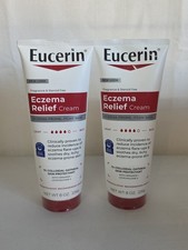 2 Pack of Eucerin Eczema Relief Cream , 8 Oz ea. 16 oz , EXP: 07/2027