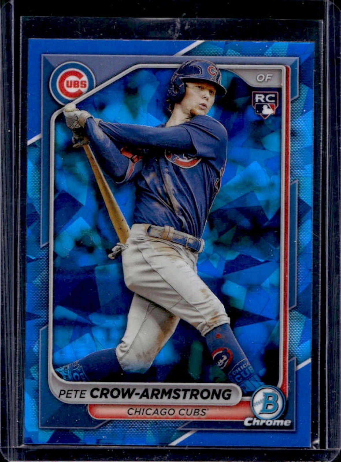 2024 Bowman Chrome Sapphire Pete Crow-Armstrong RC Rookie #45 Cubs
