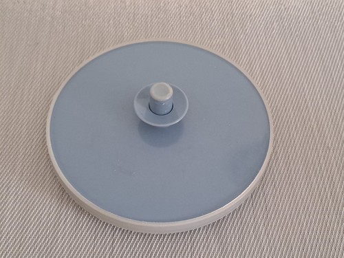 6½" TUPPERWARE Blue Replacement Push Button Lid 1417 And 1212 Small Almond 3½" - Picture 3 of 24