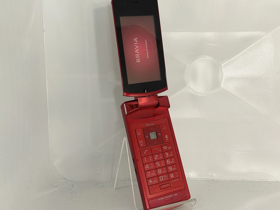 【манекен!】 Sony Ericsson SOY02 BRAVIA (красный цвет) au-japan нерабочий мобильный телефон - Изображение 2 из 4