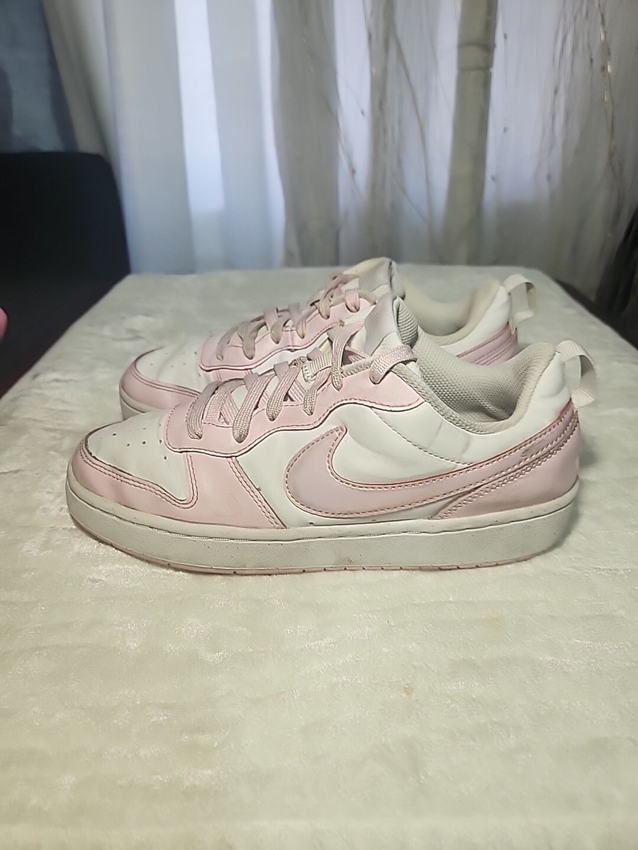 Nike Court Borough Low 2 SE Youth Shoes Size 6Y White Pink