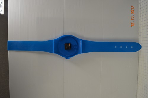 Vintage Quartz Jumbo Oversized Plastic Blue Watch Wall Clock - Made in Taiwan - Picture 4 of 7
