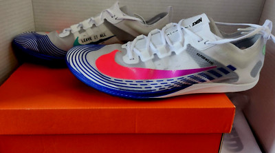 NIKE Size 10.5- ZOOM Victory 5 XC White FLASH Crimson AJ0847  display picture 3