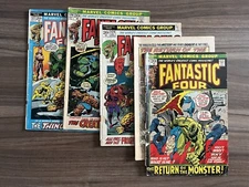 Fantastic Four #129 (Marvel Comics December 1972) plus more.  Marvel Comics.