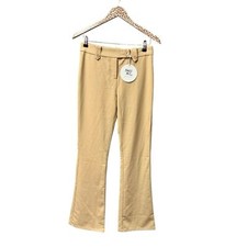 NEW Princess Polly Veronika Pants Flare Leg Trousers Beige US 4