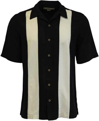Beyond Paradise Men's 100% Silk Camp Shirt