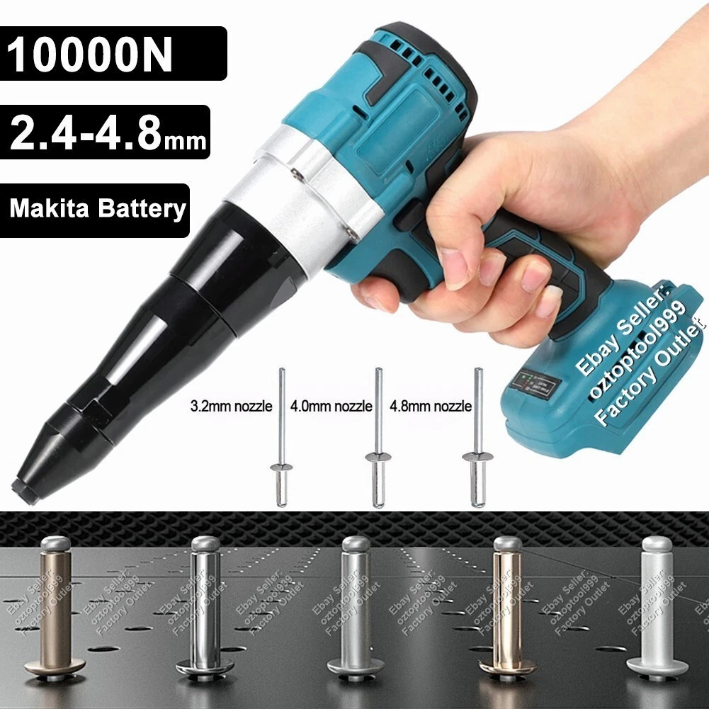 Upgraded Brushess Cordless Rivet Gun Automatic Pop Gun For Makita