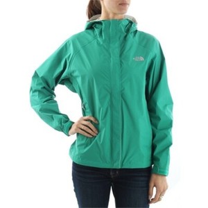 north face rain jacket green
