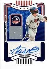 2024 USA Stars & Stripes Coll. Nat'l Team Auto Jersey PE #SM-AO Austin Overn
