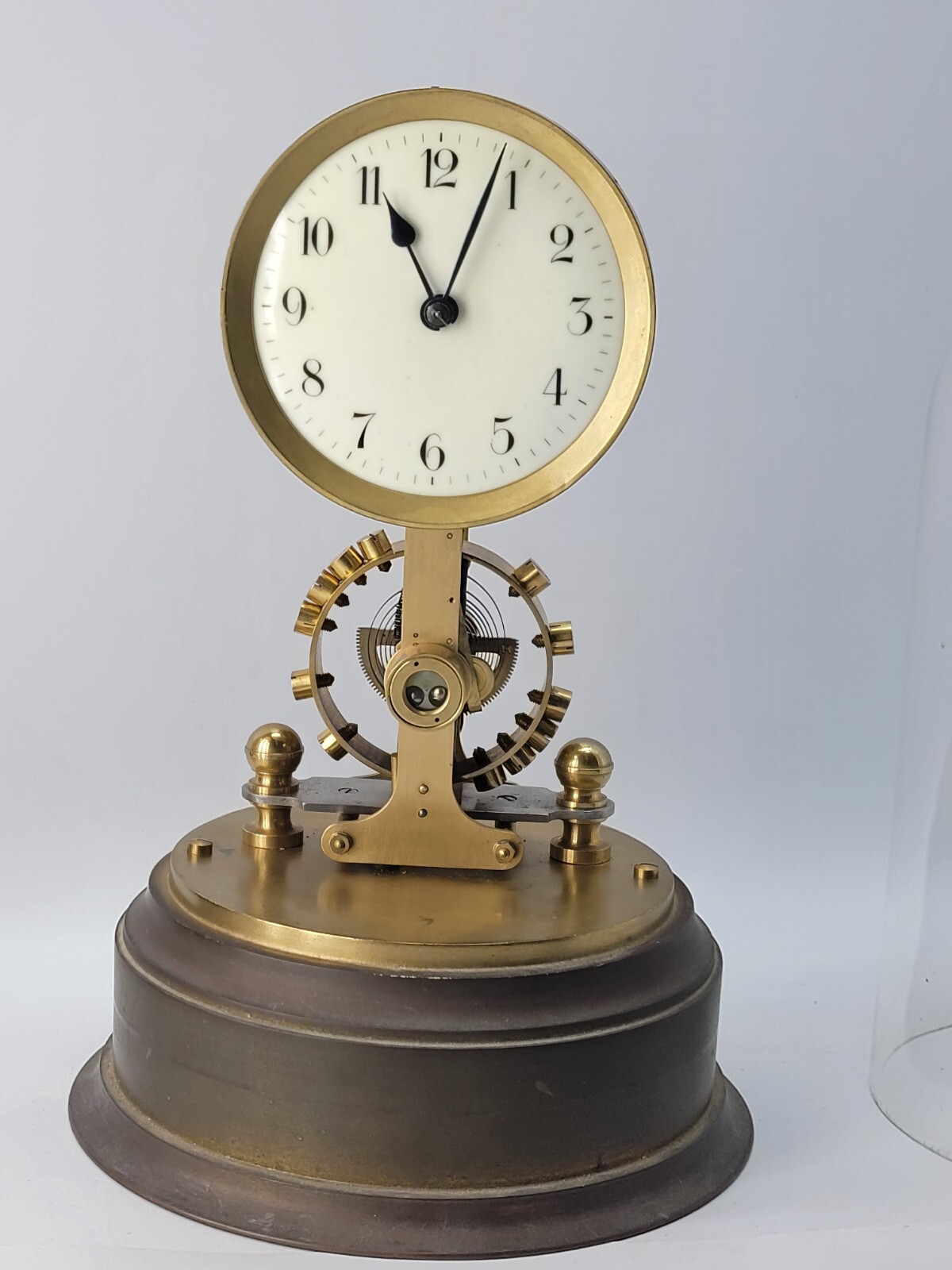 Antique Eureka Style Under Glass Dome Clock eBay