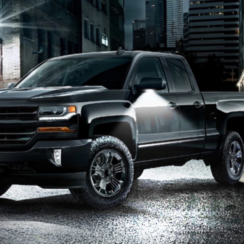 LED Side Mirror Puddle Lamp For Chevy Silverado GMC Sierra 1500 2500HD 3500HD — 第 3/4 张图片