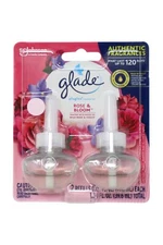 Glade PlugIns Scented Oil Air Freshener Refills, Rose & Bloom, 0.67 oz, 2 Count