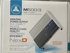 JL Audio M500/3 Marine 3-Channel Amplifier 500w RMS Class-D Full Range Boat Amp