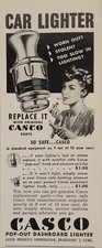 1947 Print Ad Casco Pop-out Car Dashboard Cigarette Lighters Bridgeportct 1947 Print Ad Casco Pop-out Car Dashboard Cigarette Lighters Bridgeportct