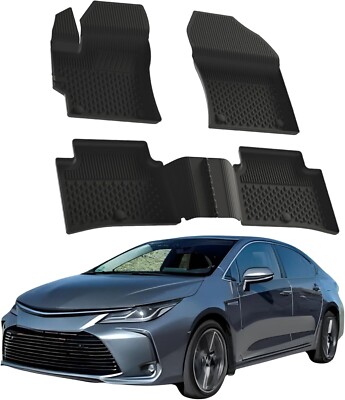 Floor Mats for Toyota Corolla 2018-2024 | Custom Fit Floor Liner for Cars Black