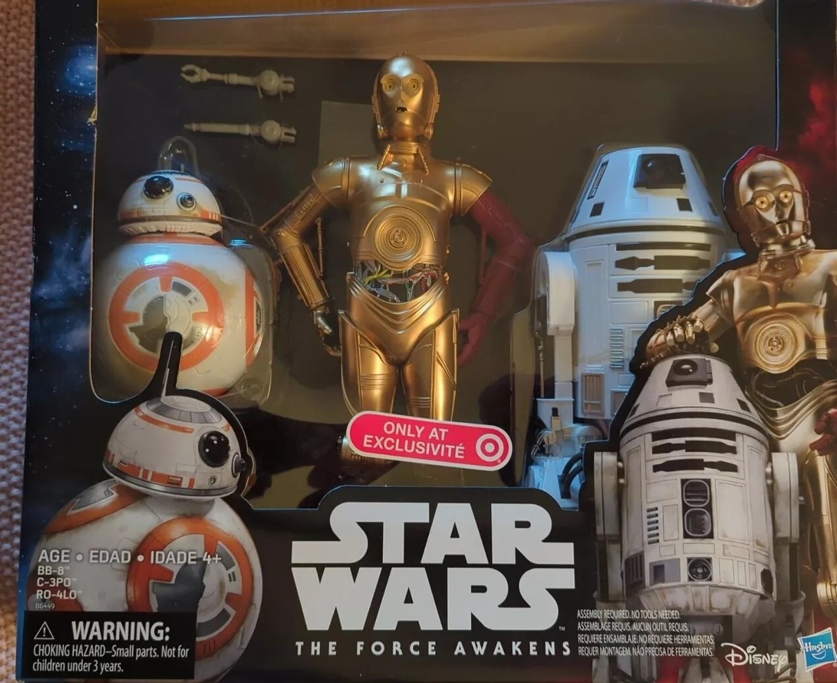 Star Wars The Force Awakens Droid 3-Pk C-3PO BB-8 R0-4LO Disney Target  Exclusive