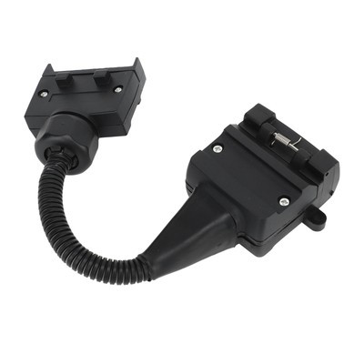 Trailer Adapter 7 Pin Flat Male Plug-12 Pin Flat Female Socket Caravan Connector