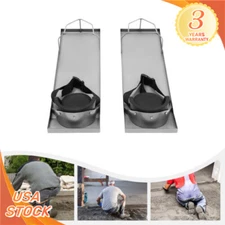 Concrete Sliding Knee Boards Stainless Knee Sliders 28"x8" 2 Pair Finishing Tool