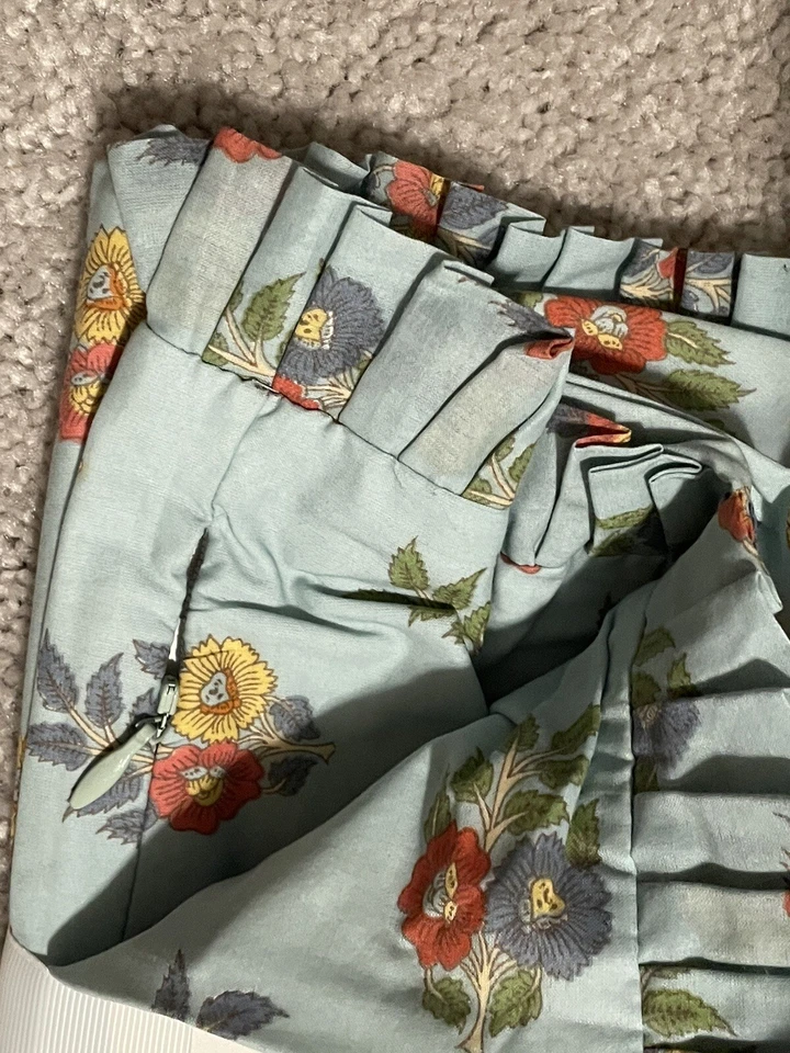 RARO Novo Pottery Barn Laurel Bolster Capa Sham 8” X 30” Estoque Antigo NOS Algodão - Imagem 4 de 4