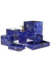 Lapis Lazuli Stone bathroom Set Bathroom accessories Luxury bathroom set