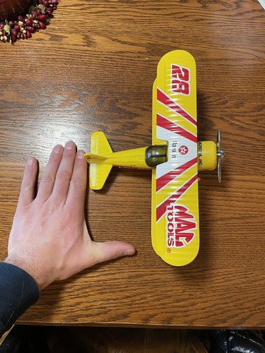 Racing Champions Mac Tools Bi-Wing Airplane Die Cast Bank Ernie Irvan #28 - Picture 2 of 4