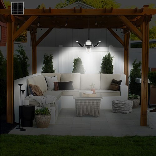 Solar Pendant Light Outdoor Indoor Daytime Work For Shed/Chicken Coop/Backyard - Picture 11 of 14