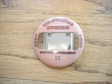 1986 Masters Golf Augusta National Working Press Pin Jack Nicklaus Rare Nice
