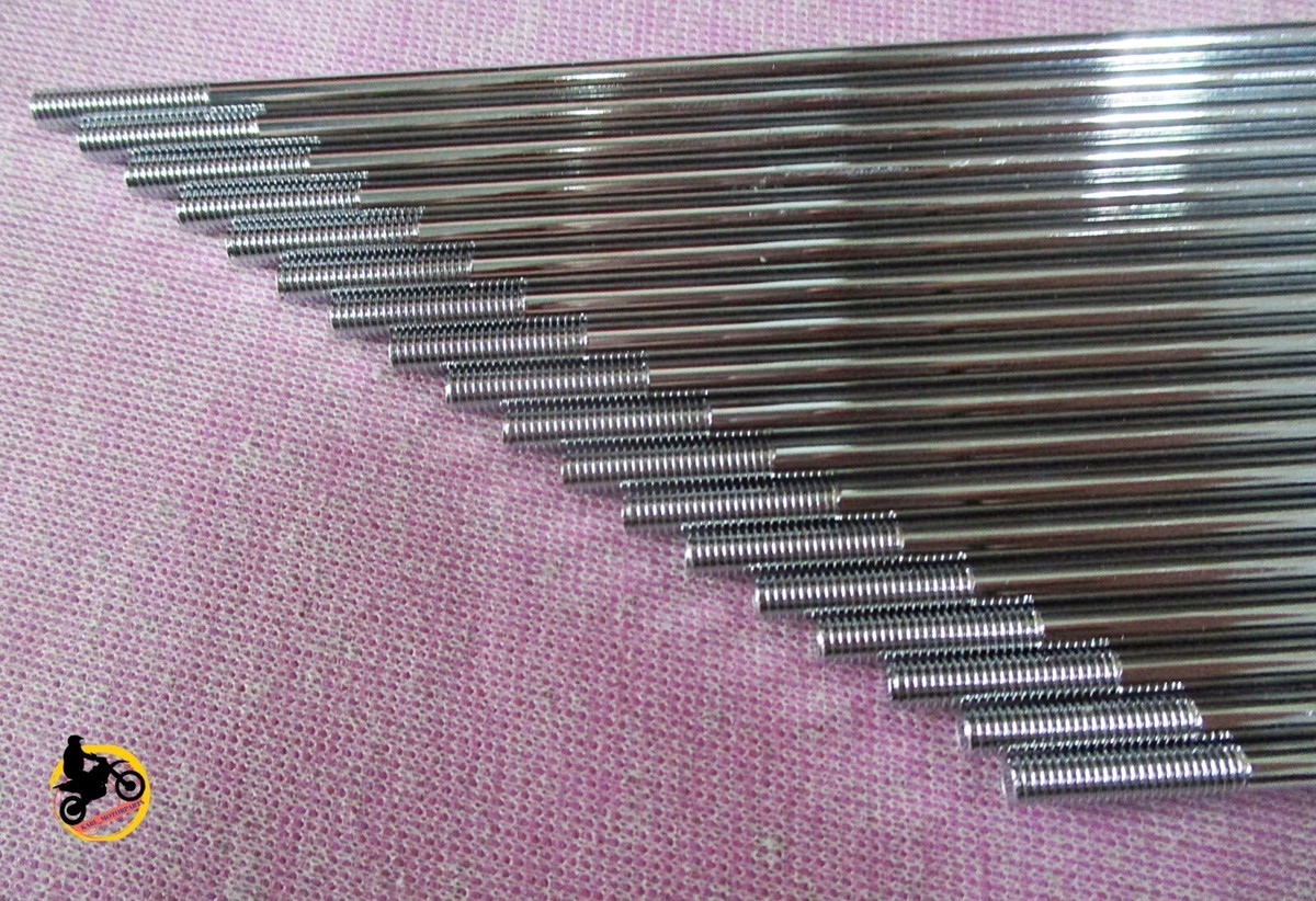 FIT KAWASAKI KE100 A5-A10 1976-1981 F&R Chrome Spoke Set 72Pcs