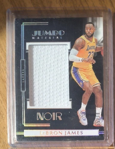 Lebron James 2019-20 Panini Noir Jumbo Material Patch /99 #JM-LBJ Lakers