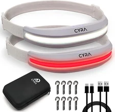 NEW LED 2 pack Headlamp Recharge 400 Lumen Wide Beam lightbar