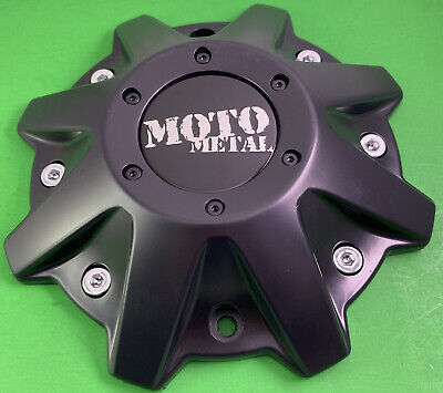 Moto Metal Wheel Flat Black Rim Hub Cover Center Cap HT 005-019 MO 479L214  | eBay