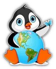 Earth Day Funny Penguin Car Bumper Sticker Decal