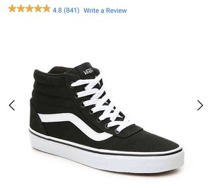 womens vans high tops black