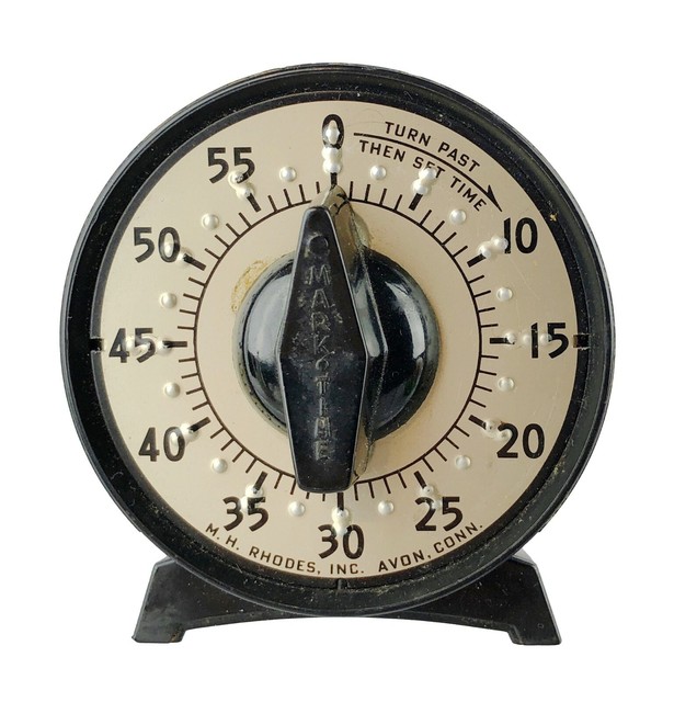 Vintage Darkroom Timer Mark Time M.H. Rhodes Avon CT 56419 Tested